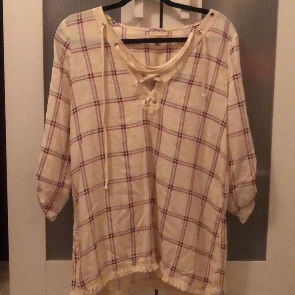 Plaid dress shirt